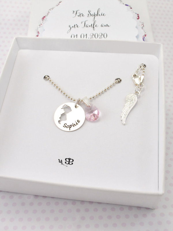 Kette Mädchen mit Engelsflügel