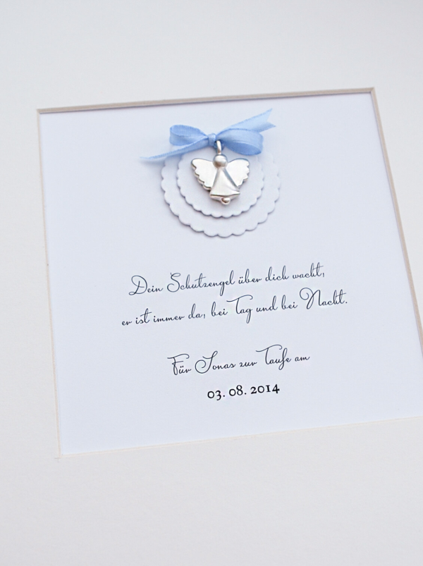 Engel Bild als Geschenk zur Taufe