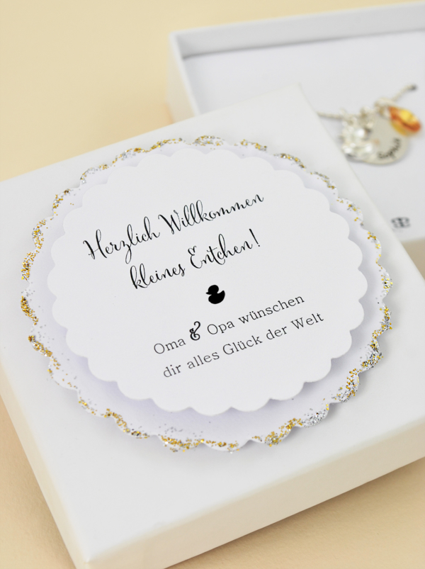 Geschenkbox gold Taufe