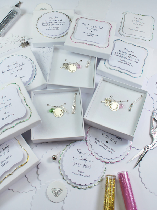 Taufkette Geschenk Handmade