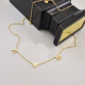 Elegante Halskette mit Buchstaben, Herz in Gold oder Silber. Buchstabenkette, fein, edel.