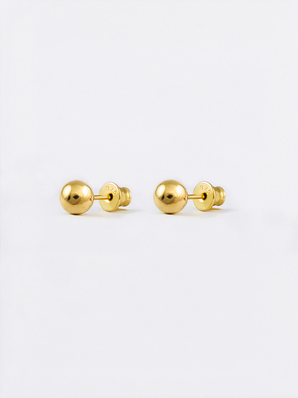 Kugel-Ohrstecker-Gold